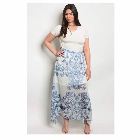 Butterfly Print Skirt